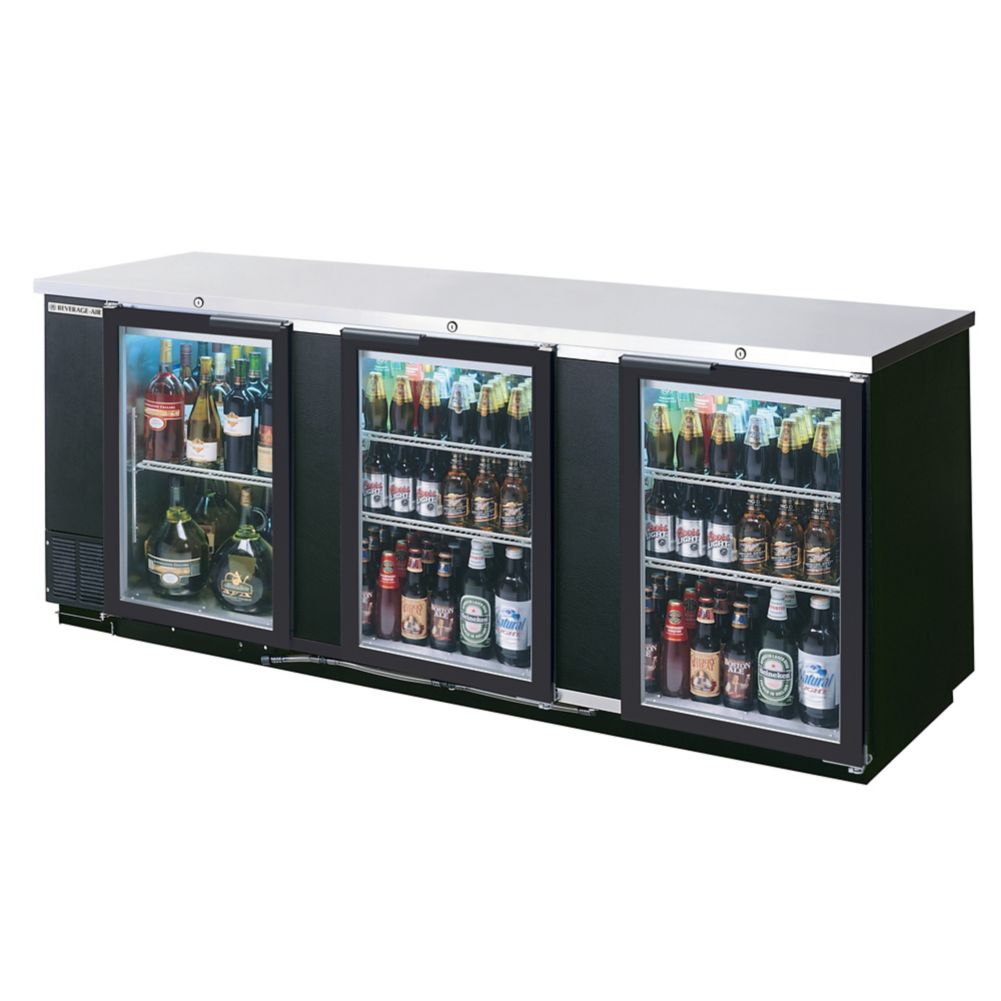 Beverage Air Bb94g 1 B Refrigerated Backbar Cabinet With 2 Glass Doors Wasserstrom