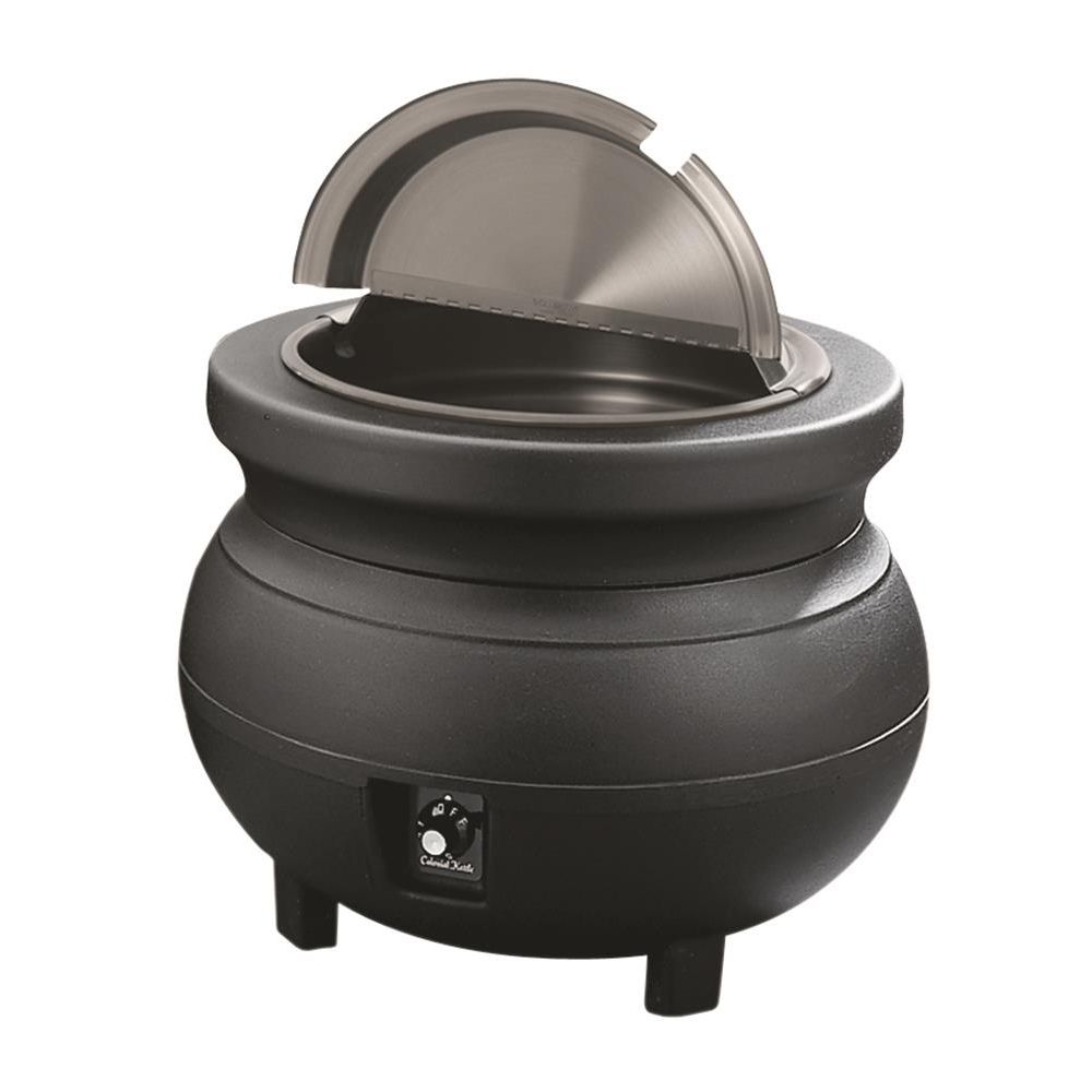 Vollrath 72165 Cayenne Black 11 Quart Colonial Kettle Warmer Package