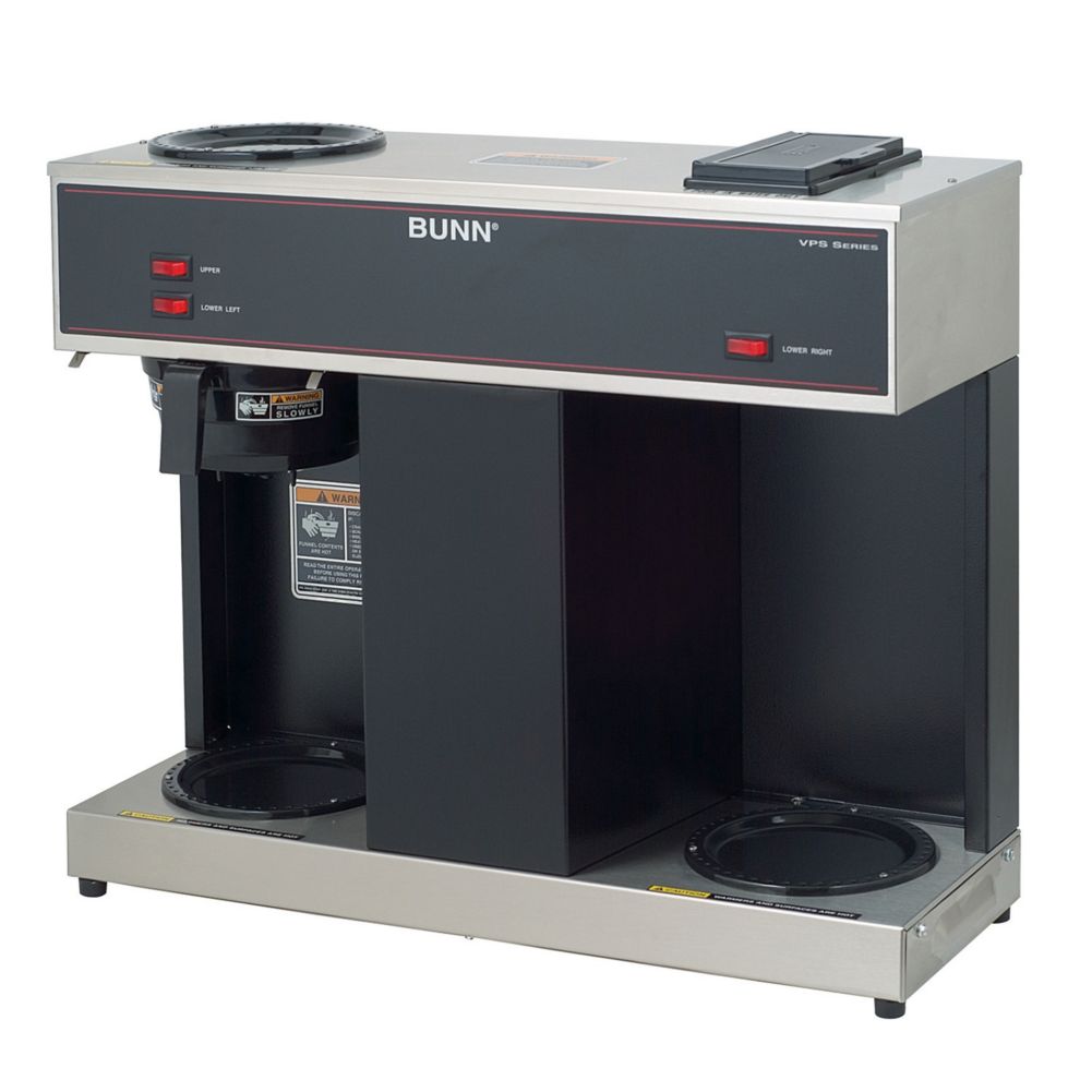 BUNN® 04275.0031 Black Pourover 12 Cup Coffee Brewer w/ 3 Warmers