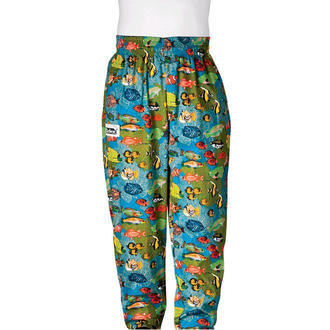 Tropical Fish Baggy Chef Pants 