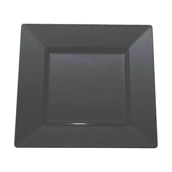 EMI Yoshi Black Plastic Square Plates
