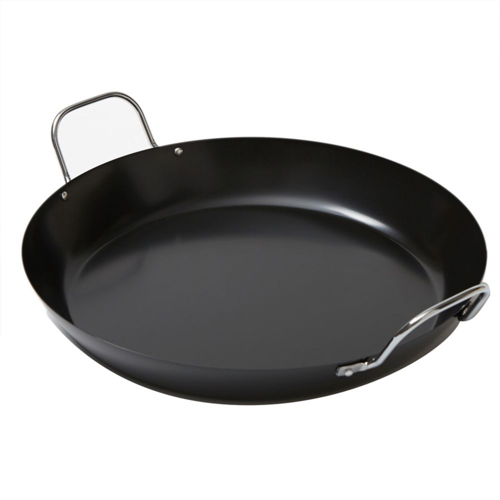 American Metalcraft GS1775 Carbon Steel 17¾" Paella Pan Wasserstrom