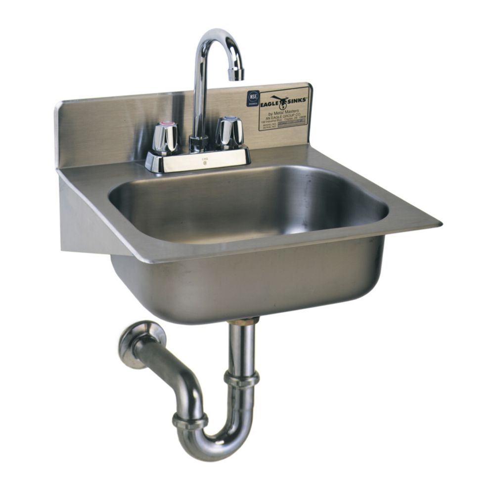 Eagle® HSAE-10-FA Wall Mount Hand Sink with Gooseneck Faucet
