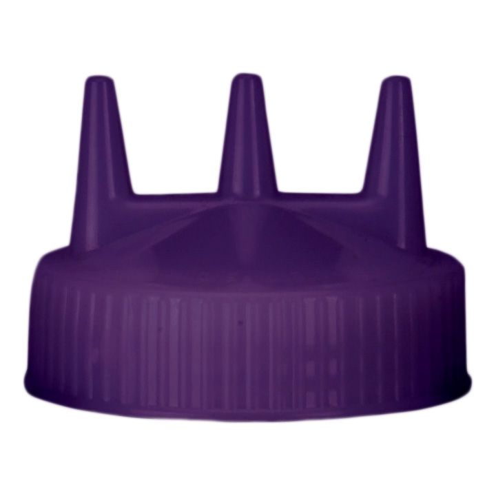 Traex 3300-54 Purple Tri-Tip Cap for 24 Ounce Wide Mouth Bottle