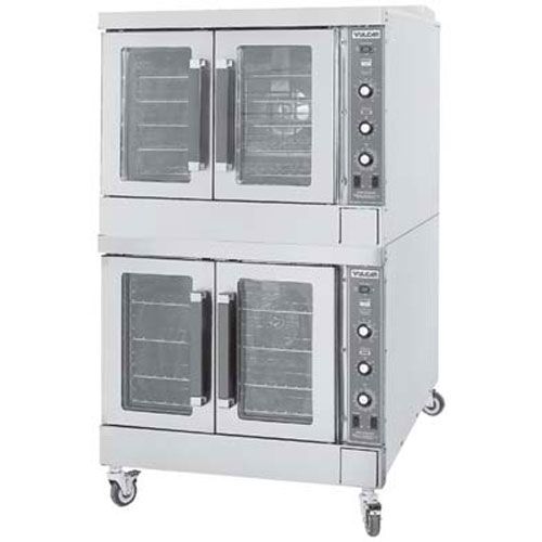 Vulcan VC44GD W/CASTERS Double Deck Natural Gas Convection Oven