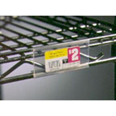 Eagle® Foodservice A208746 Clear Plastic 3" Shelf Marker