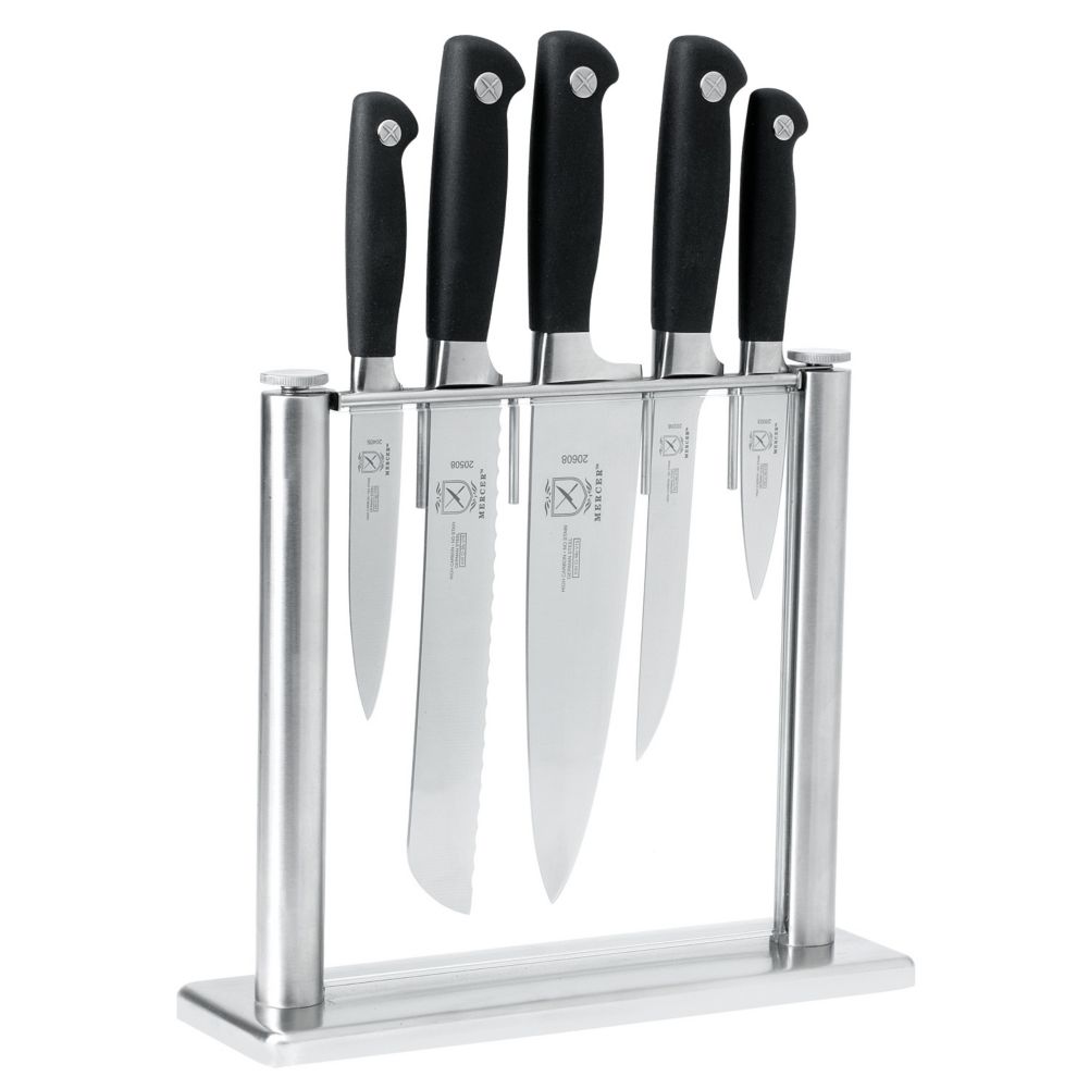 Mercer Culinary M20000 Genesis Stainless & Glass Knife Block Set