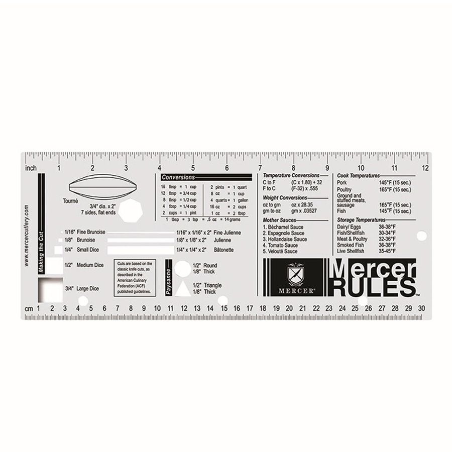 Mercer Culinary® M33241 Mercer Rules™ Culinary Ruler | Wasserstrom