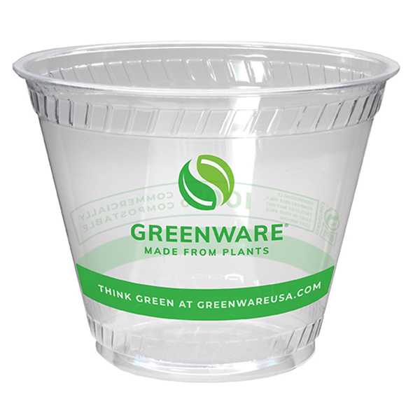 Fabri-Kal 9509207.05 Greenware 9 Ounce Compostable Cup
