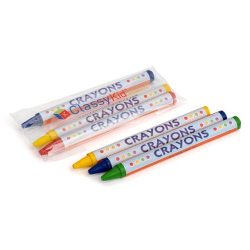 Family Hospitality 2R3C-500 Bagged 3-Count Crayons - 500 / CS