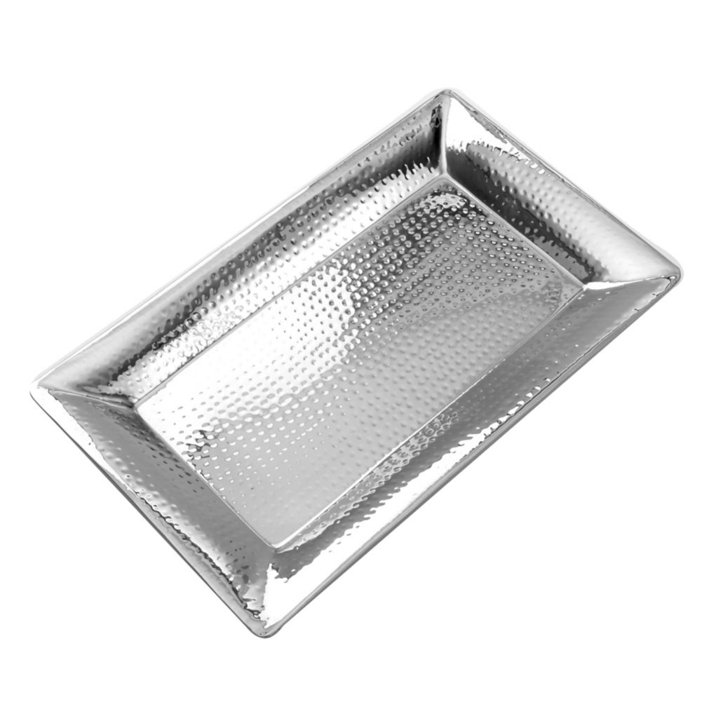 American Metalcraft HMRT1322 Hammered S/S 22 x 13" Rect. Tray