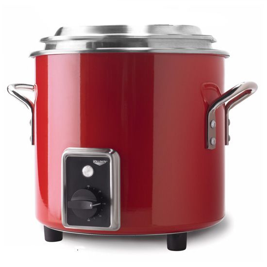 Vollrath® 7217755 7 Qt Red Finish Stock Pot Kettle Rethermalizer