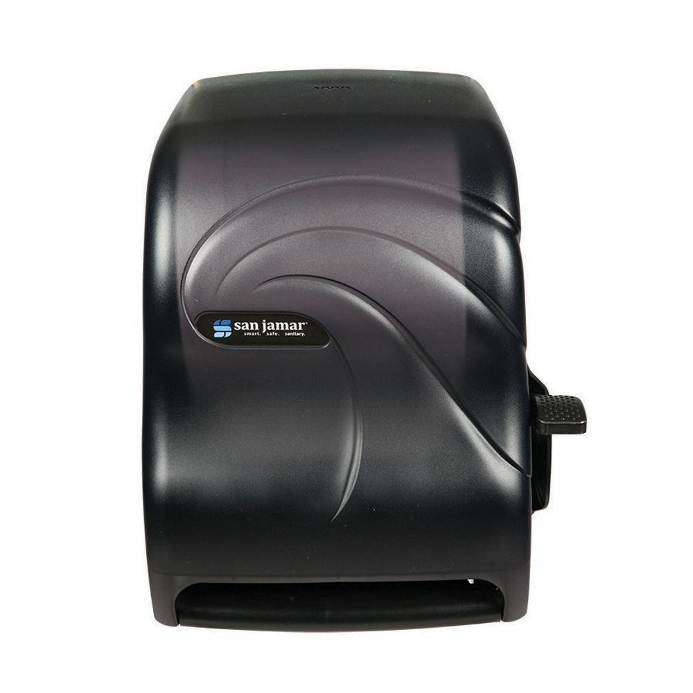 San Jamar T1190TBK Oceans® Black Pearl Lever Paper Towel Dispenser Omega