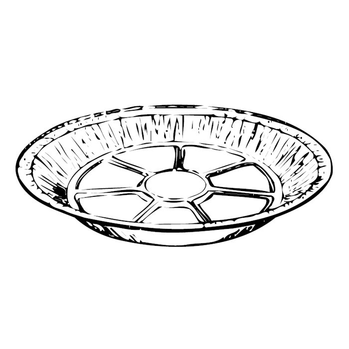 HFA® 4002-30-500 8" Foil Pie Plate - 500 / CS
