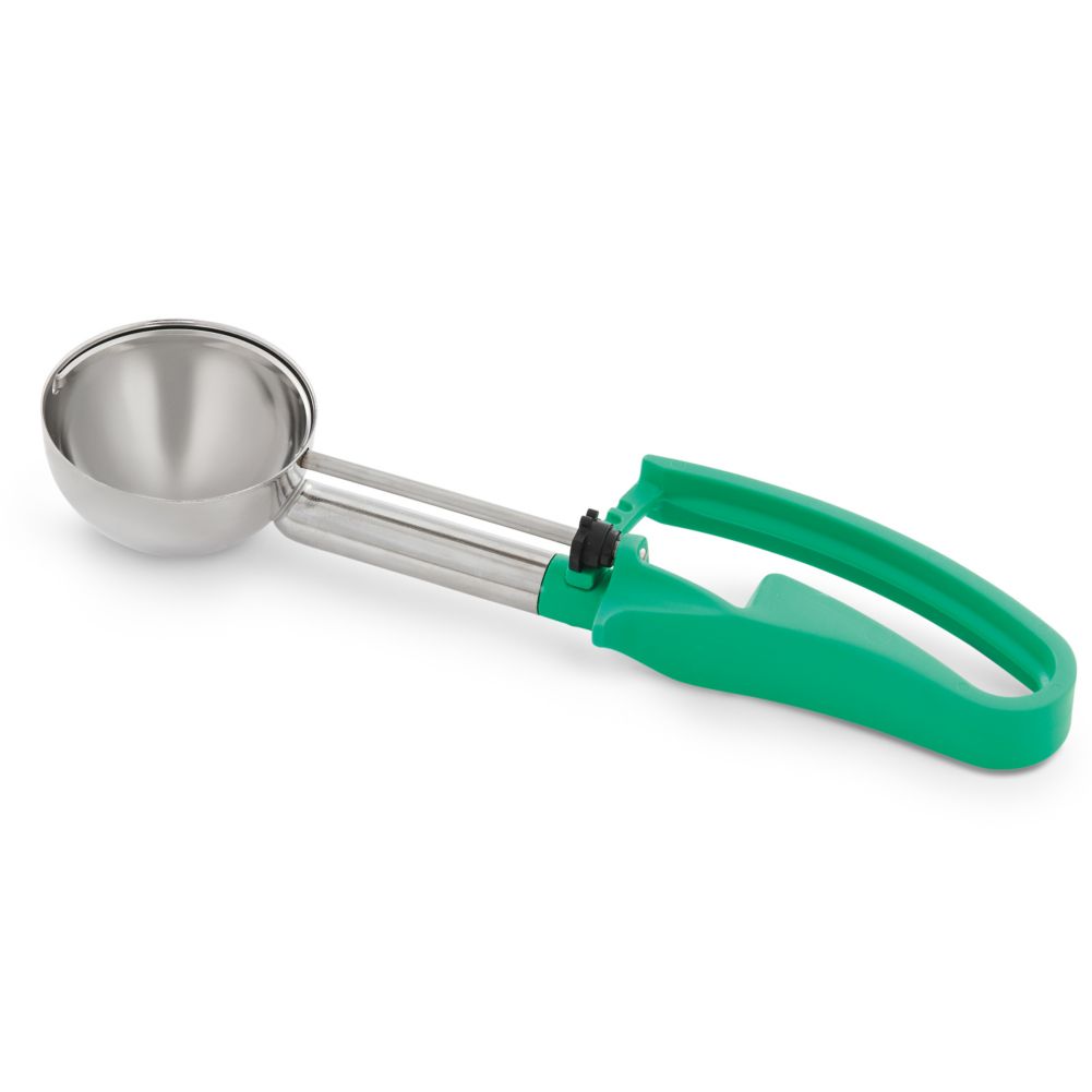 Vollrath 47373 2.8 Oz / #12 Squeeze Disher w/ Green Extended Handle