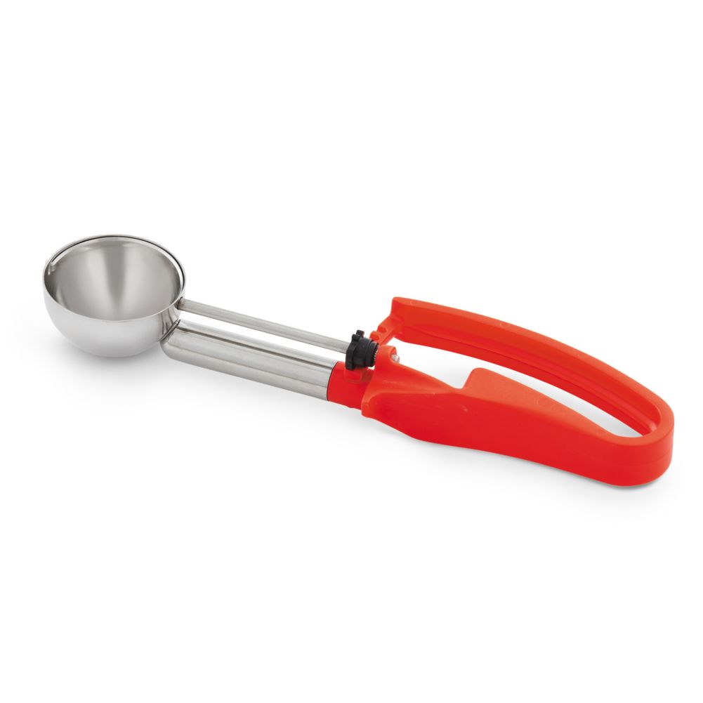 Vollrath 47376 S/S 1.52 Oz / #24 Squeeze Disher w/ Red Extended Handle