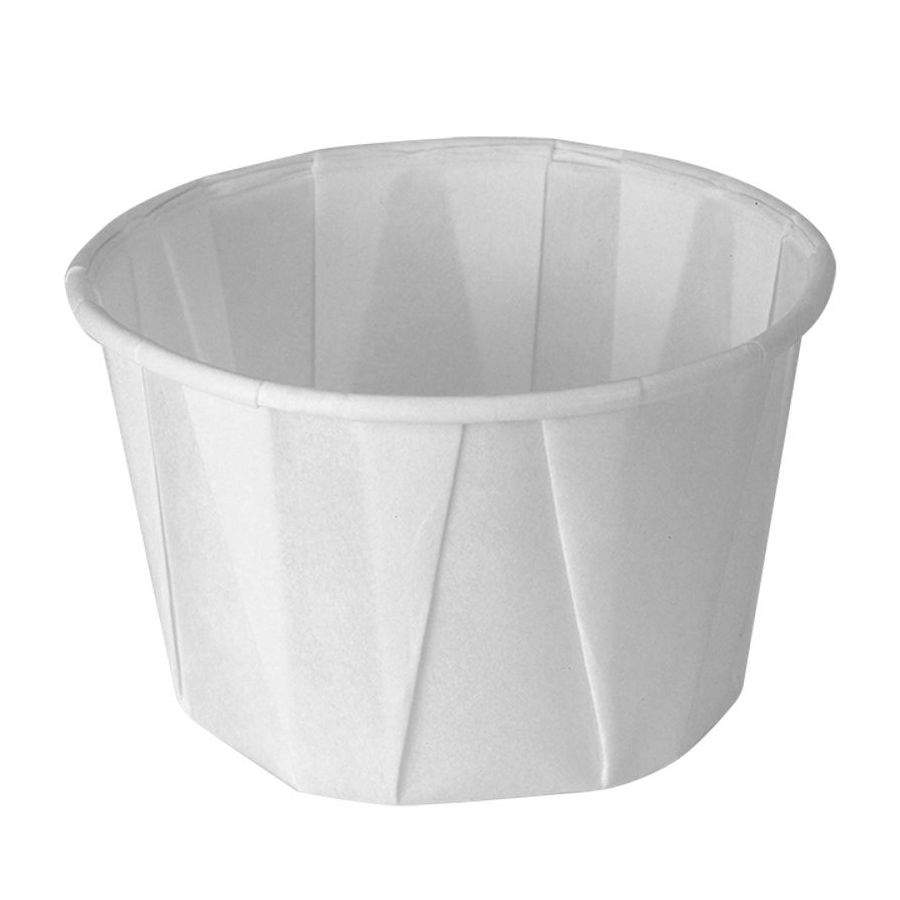 small white paper cups