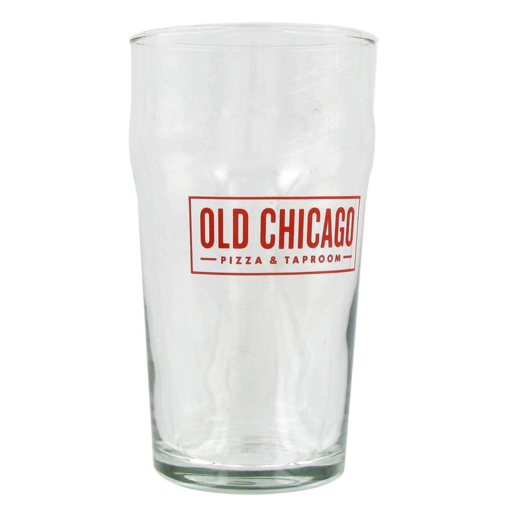 Arcoroc P1701 Nonic Red 16 Oz Glass For Old Chicago 36 Cs Wasserstrom