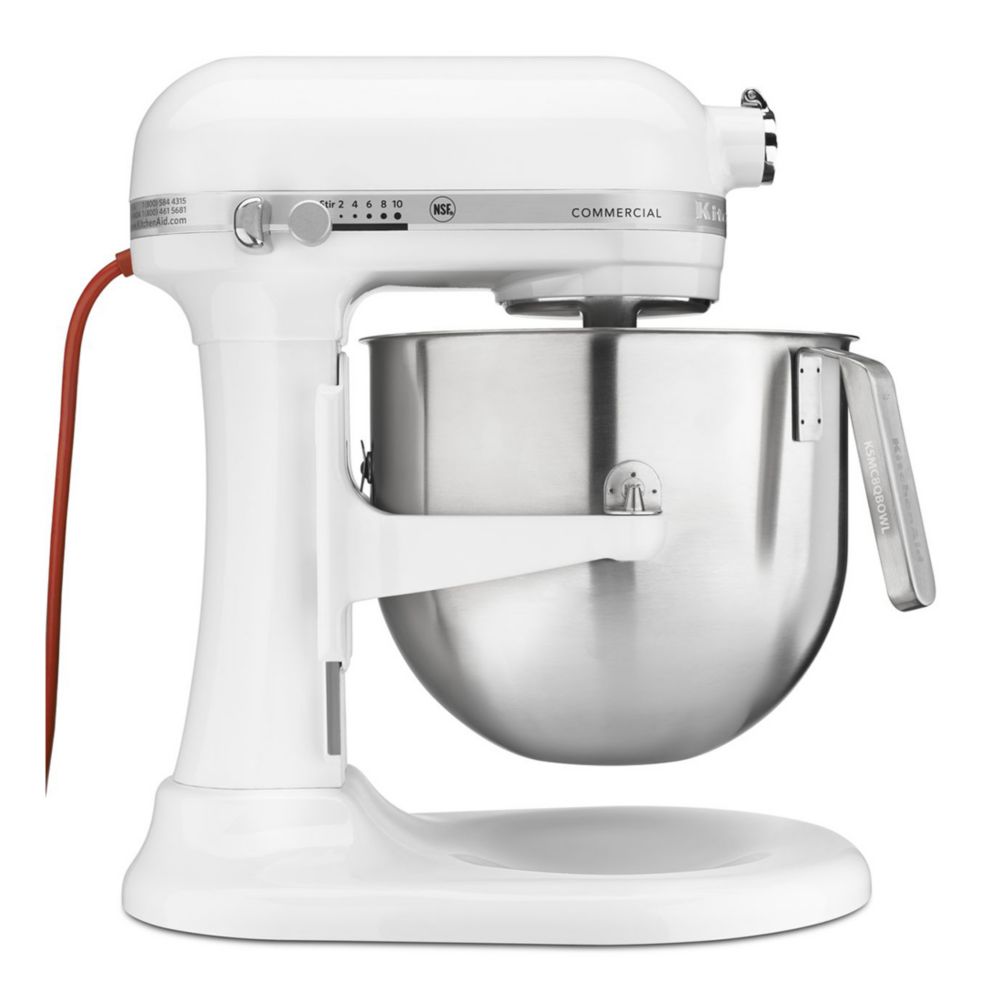 renovere Modernisering Flock KitchenAid® KSM8990WH 1.3 HP 8 Qt. Commercial Mixer with S/S Bowl |  Wasserstrom