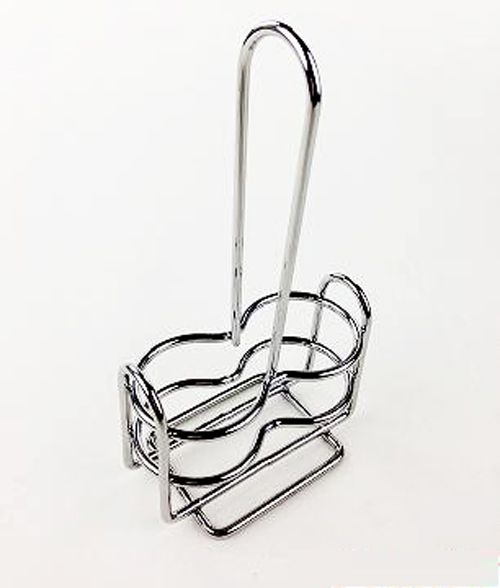 Chrome Plated Tabasco / Hot Sauce Bottle Holder 6 / CS Wasserstrom