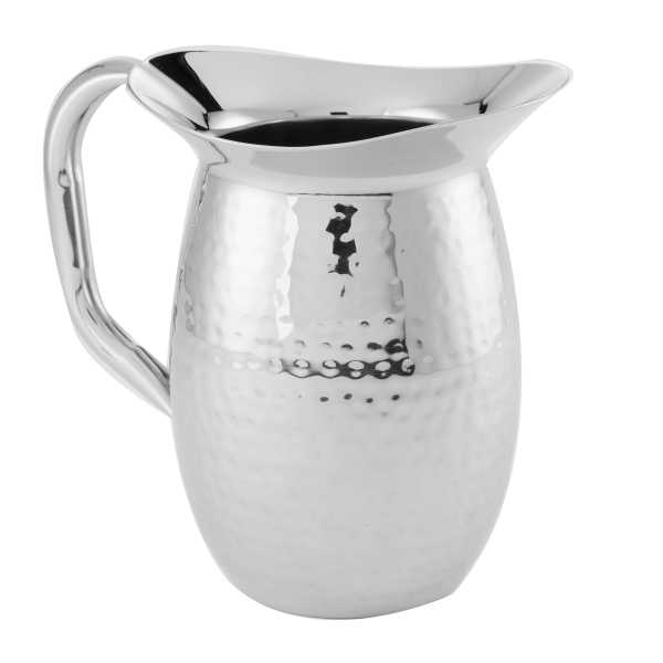 American Metalcraft HMWP44 Hammered S/S 44 Oz. Bell Shaped Pitcher
