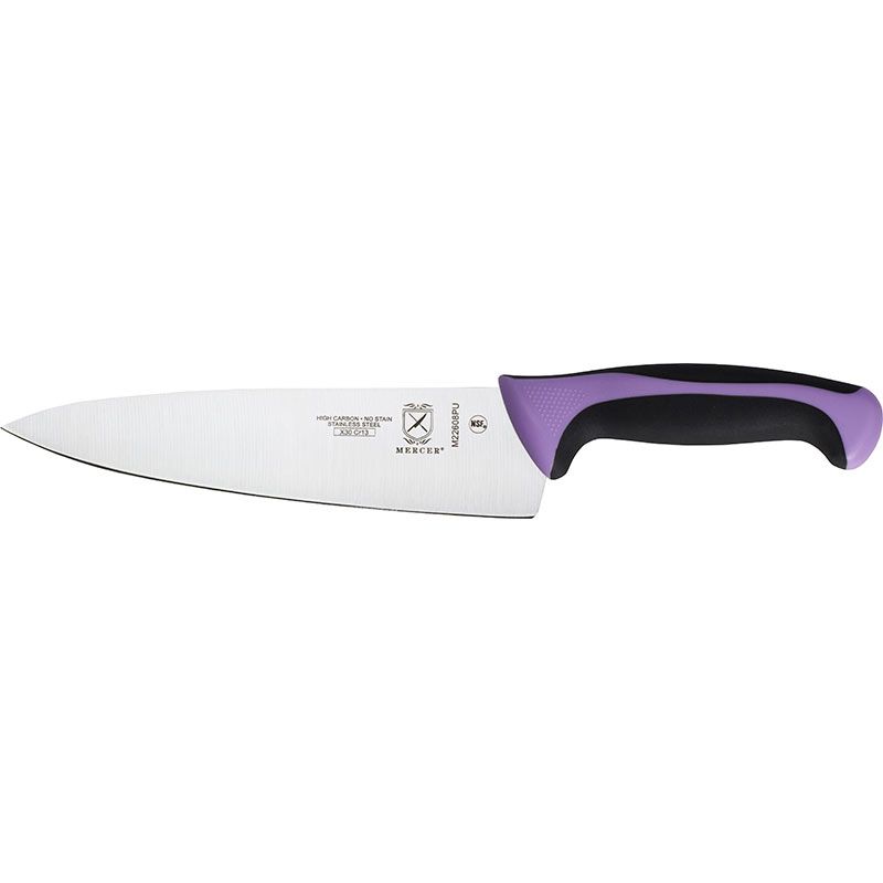 Mercer Culinary M22608PU Millennia 8" Purple Chef's Knife