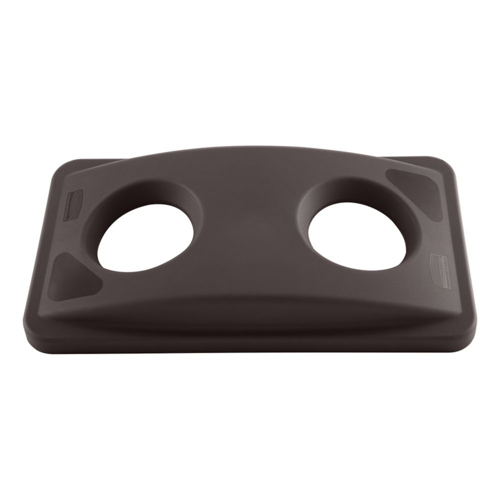 Rubbermaid FG269288 Slim Jim Brown Bottle Recycling Top