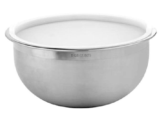 OGGI™ 7293 Two Tone Stainless 8 Qt. Mixing Bowl with Lid