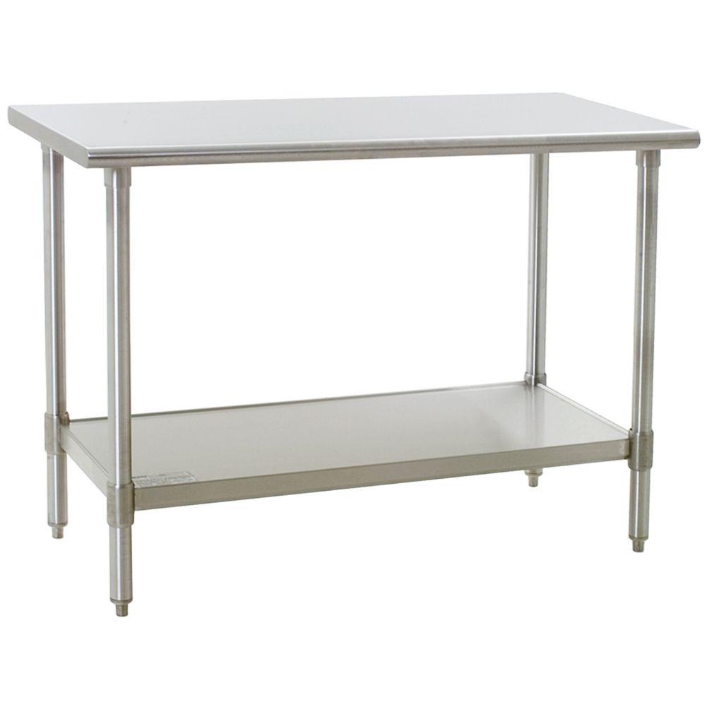 Eagle® Foodservice T2448B-1X S/S Top 24 x 48" Work Table