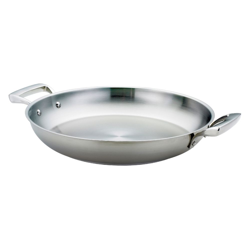 Browne Foodservice 5724173 Thermalloy® S/S 12.5" Paella Pan