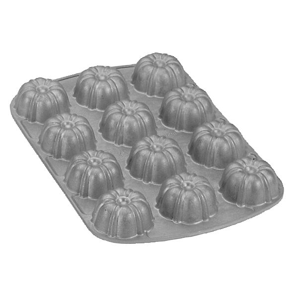 Nordic Ware 52802 Aluminum 12 Cavity Bundt Cupcake Pan Wasserstrom