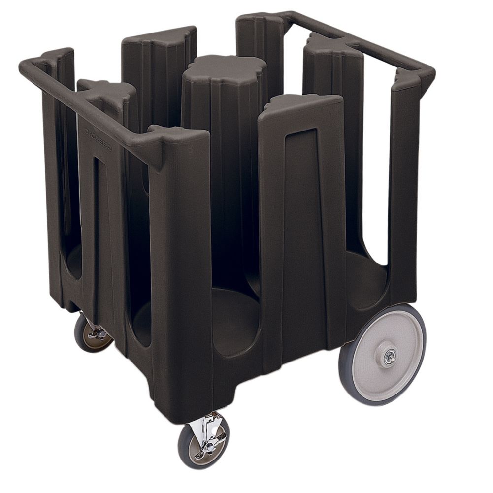 Cambro DC1225110 Black Poker Chip Dish Caddies Cart with 4 Columns