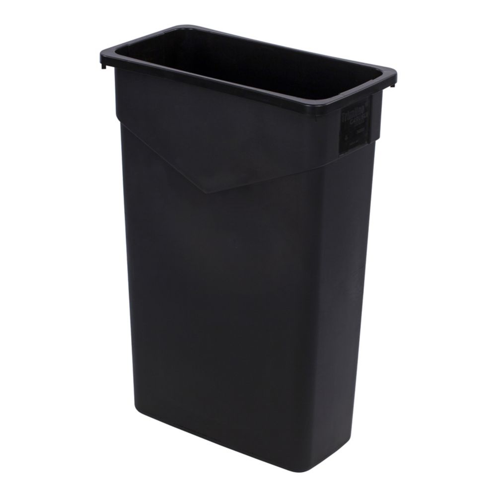 Carlisle 34202303 Black TrimLine 23 Gallon Trash Container