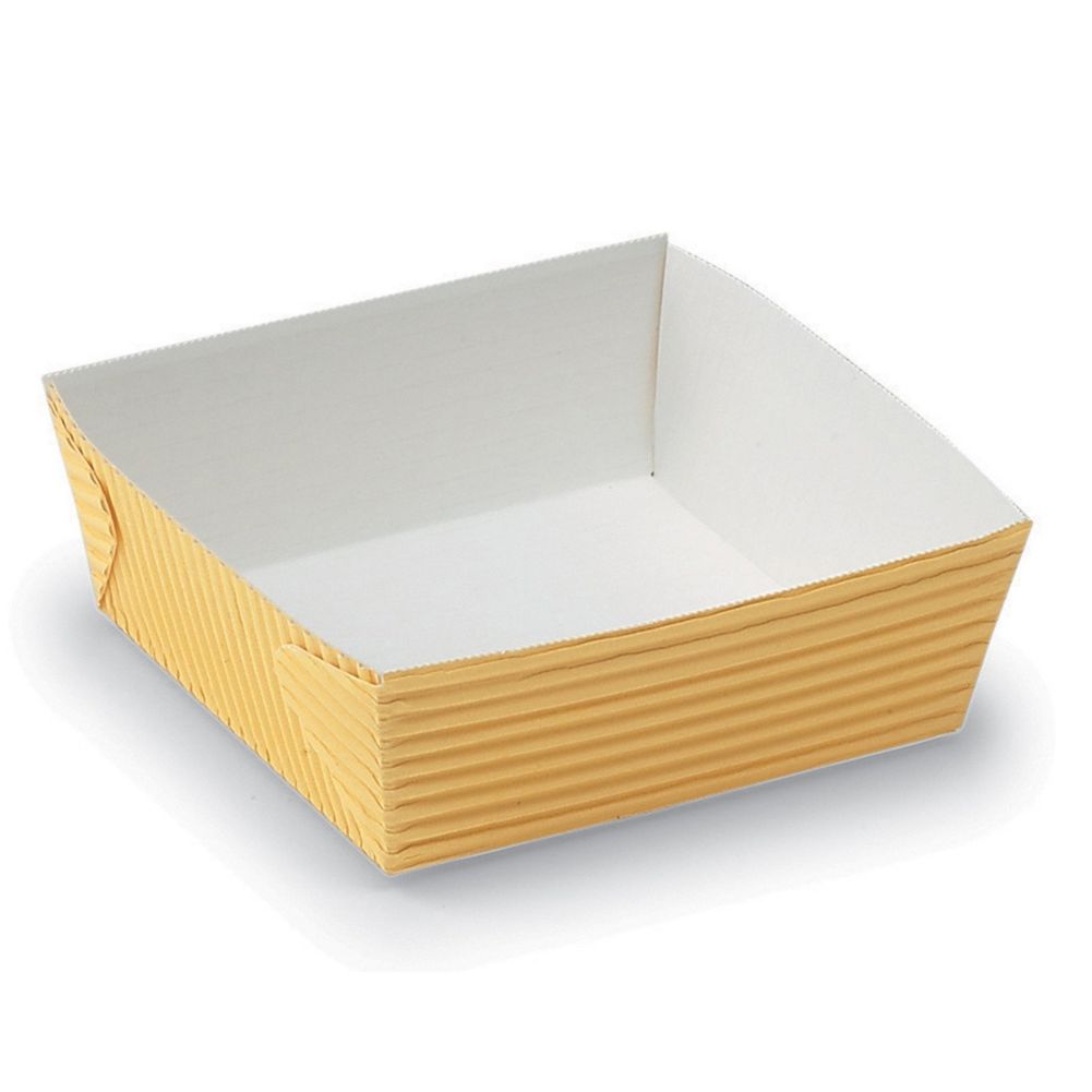 Welcome Home Brands GT102 Yellow 5.4 Oz. Rect. Baking Tray - 500 / CS