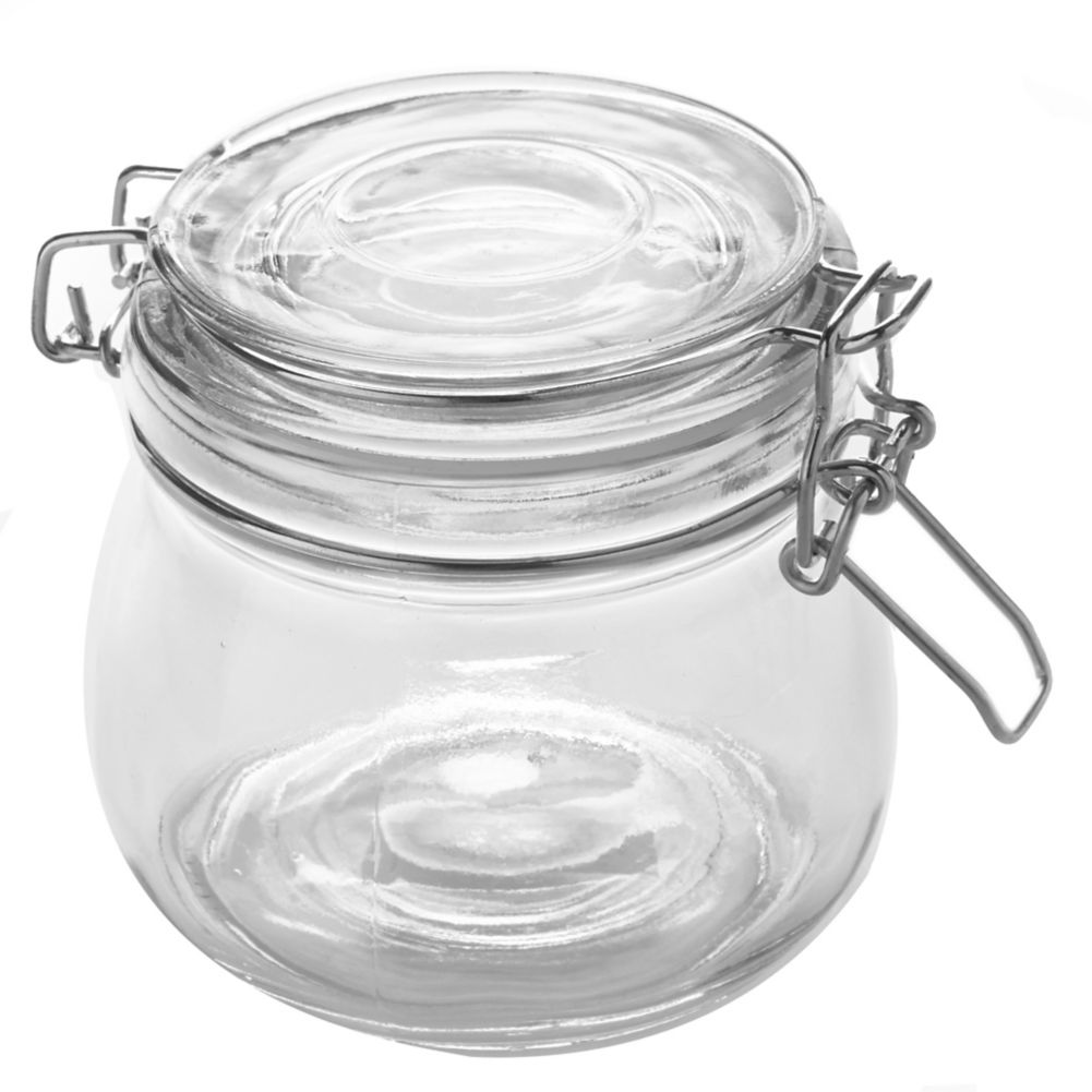 American Metalcraft Hmj4 Glass Hinged 16 Oz Apothecary Jar Wasserstrom 5356