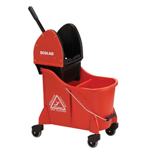 Ecolab 618020300 Red Dual Cavity Mop Bucket Wasserstrom