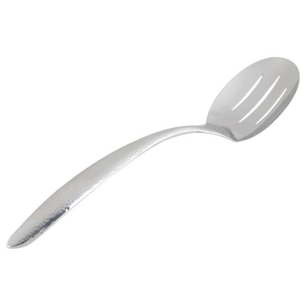 Bon Chef 9458HF Hammered Stainless 13.5 Inch Slotted Serving Spoon