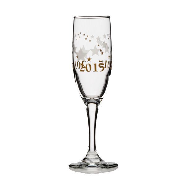 Libbey 3795/29098 Commemorative 2015 Champagne Flute 12 / CS