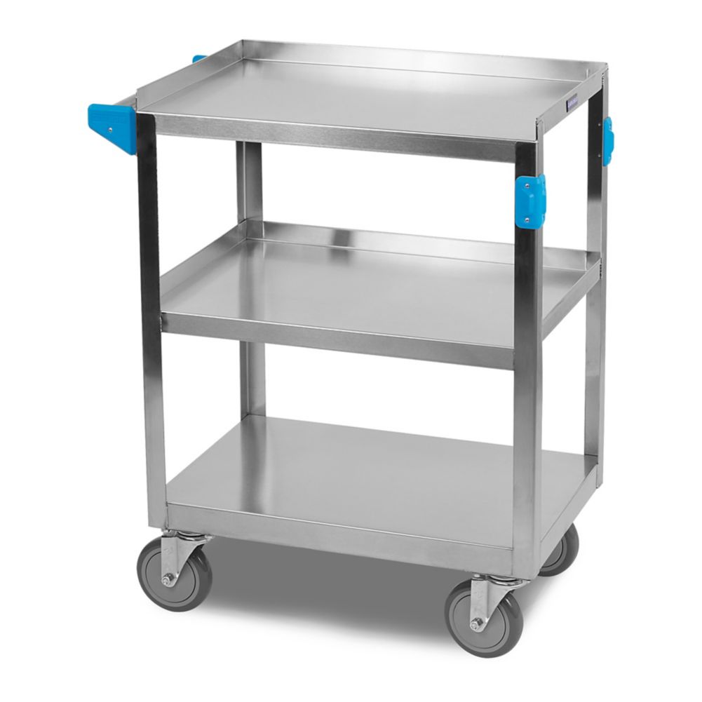 Carlisle UC3031524 S/S 300 Lb. Rolling Cart with 3 Shelves | Wasserstrom