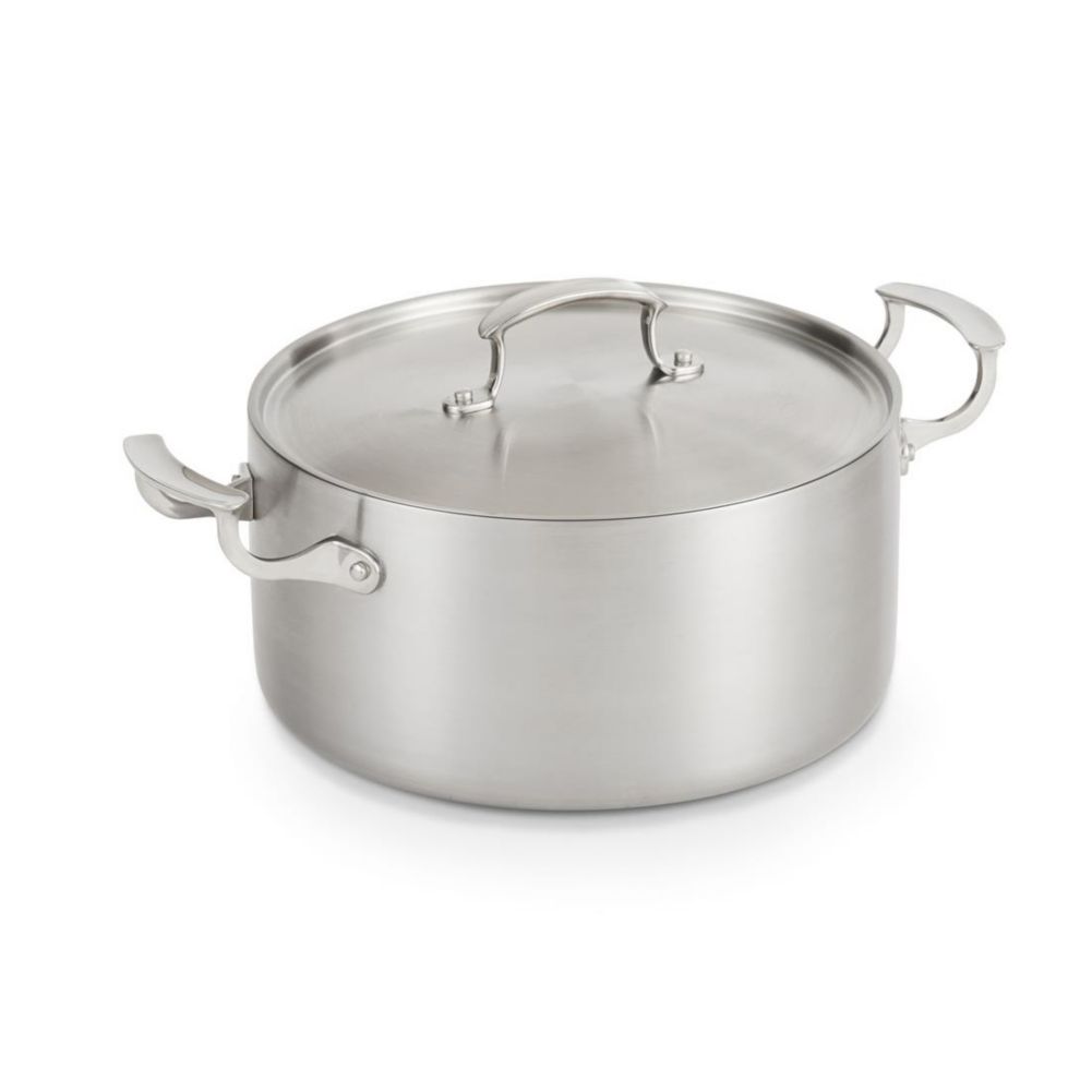 Vollrath 49441 Miramar Stainless Steel 7 Quart Casserole With Cover