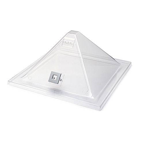 Rosseto SA123 Clear Acrylic 15.2" Pyramid Cover With Flip Door
