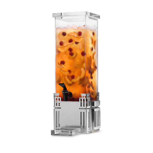 Rosseto LD113 S/S Square Base 2 Gallon Rectangular Beverage Dispenser