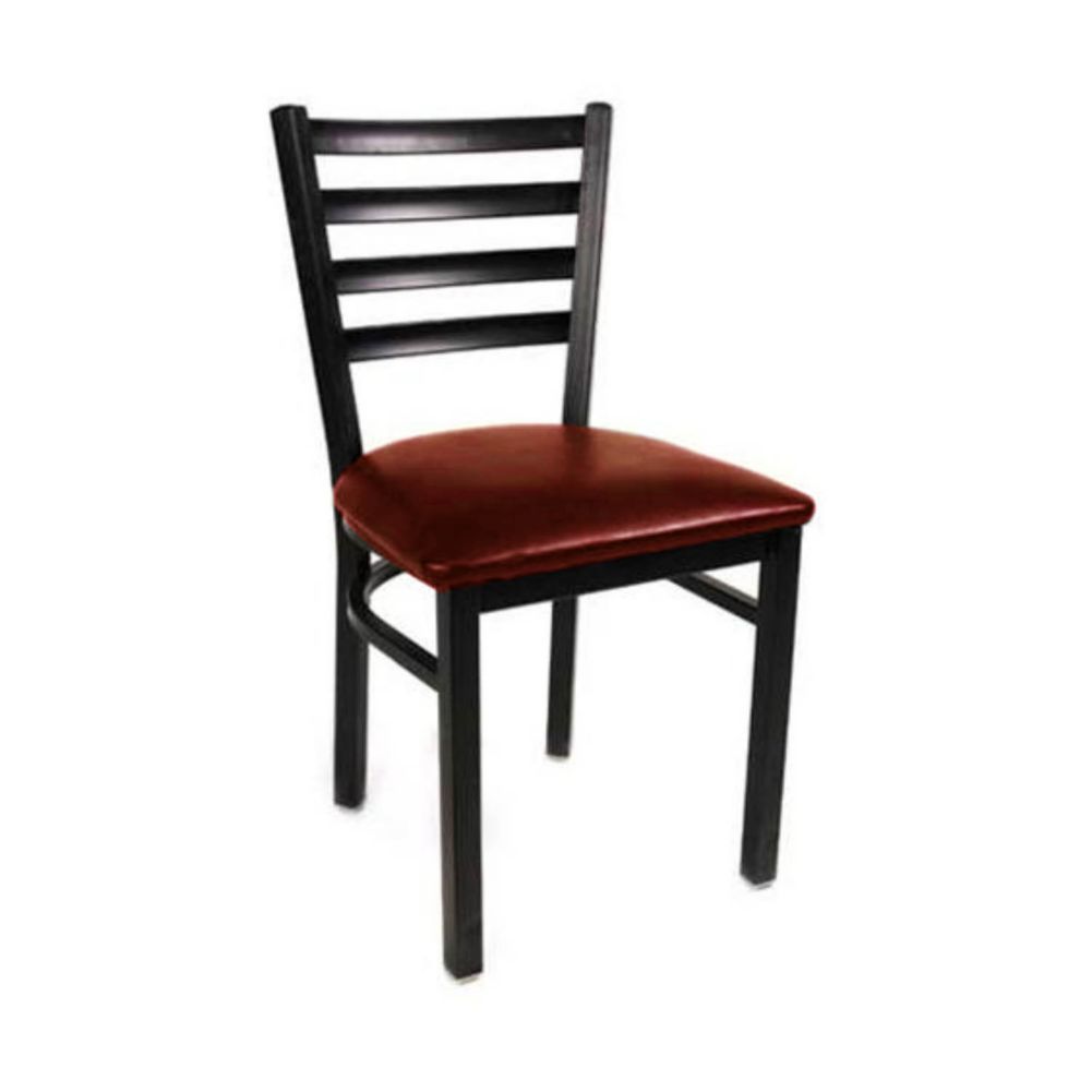 MKLD Commercial Furniture M841-BURGUNDY Ladder Back Chair