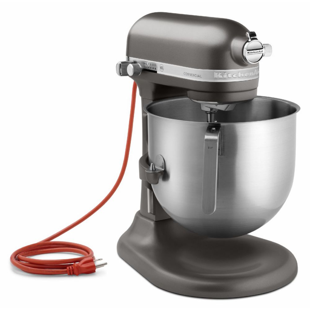 KitchenAid KSM8990DP Pewter 8 Qt. Commercial Stand Mixer Wasserstrom