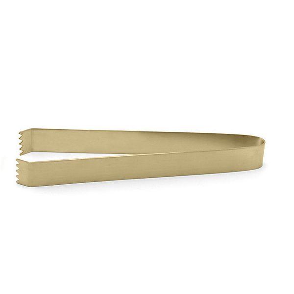 FOH BUT021GOS23 Matte Brass 7" Stainless Tong - 12 / CS