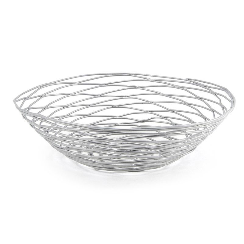 FOH BBK007BCI22 Patina Wireware 10" Silver Basket