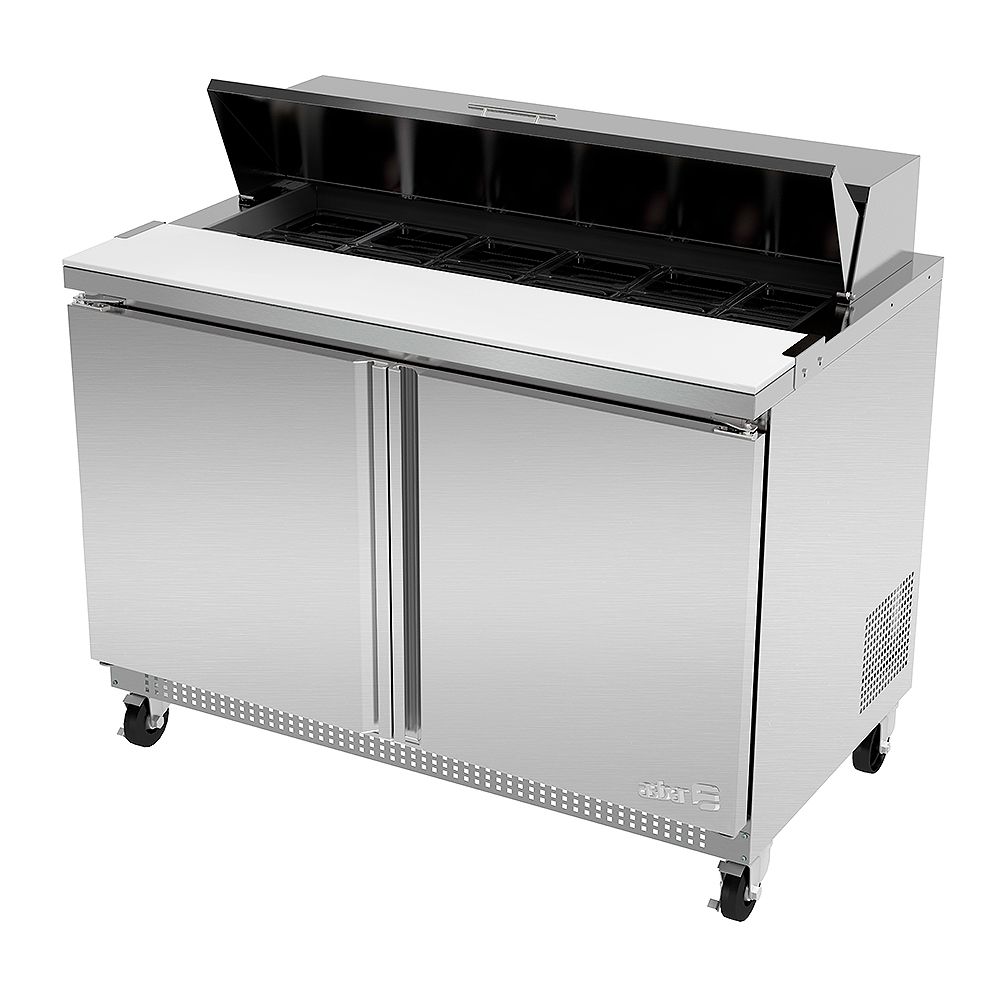 Darling Food Service Two Door 12 Pan Sandwich / Salad Prep Table