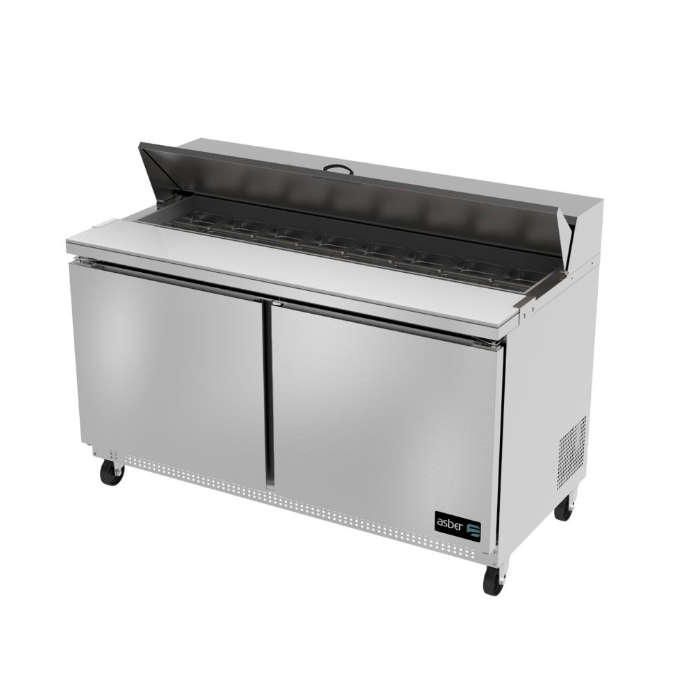 Darling Food Service Two Door 16 Pan Sandwich / Salad Prep Table