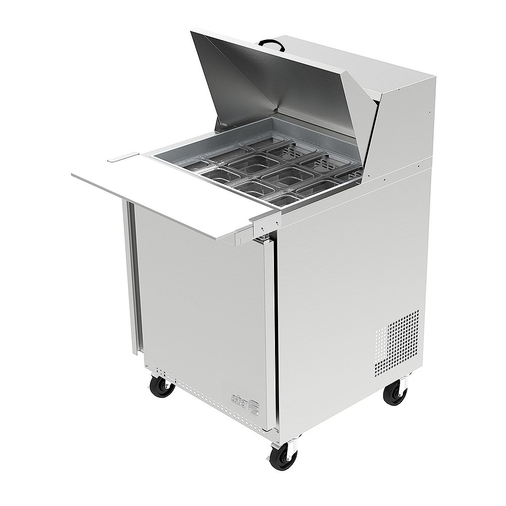 Darling Food Service 27 in. Wide One Door 12 Pan Mega Top Prep Table