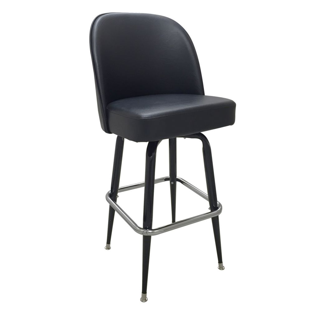 National Metalwares B7010 Black with Black Base XL Bucket Bar Stool